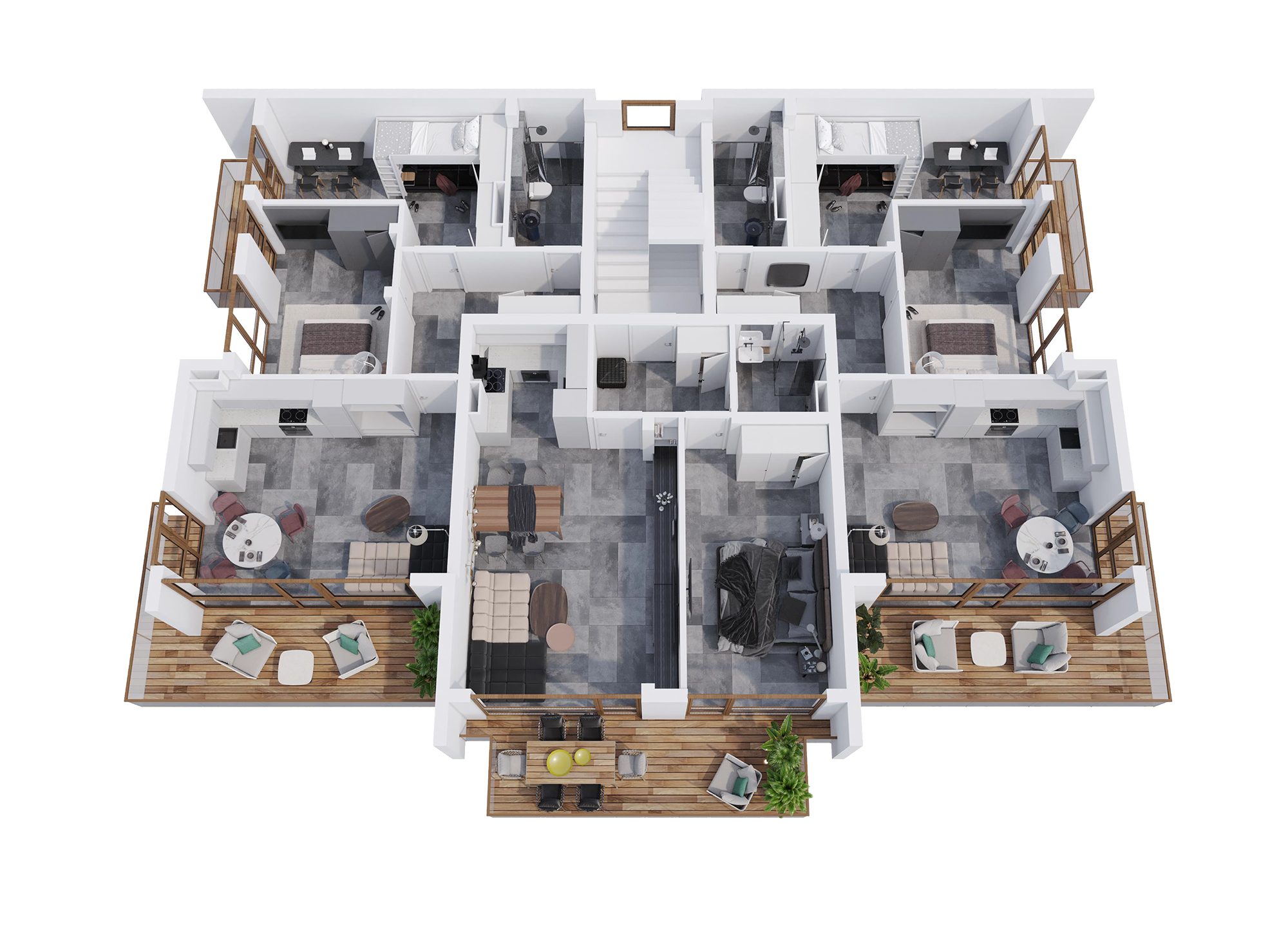 Burgas Bay - A-B - floor 2